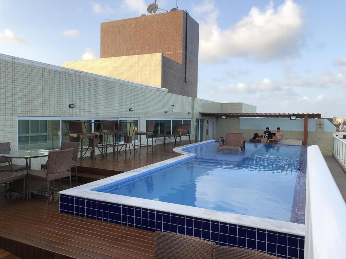 Confortavel Flat Com Piscina De Borda Infinita Na Cobertura Cabedelo Eksteriør bilde